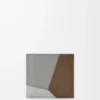 Puzzle bifold coin wallet in classic calfskin Winter Brown/Ash Grey