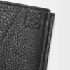 Puzzle bifold coin wallet in supple grained calfskin Black Puzzle bifold coin wallet in supple grained calfskin Black