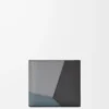 Puzzle bifold wallet in classic calfskin Asphalt Grey/Storm Blue