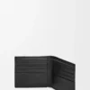 Puzzle bifold wallet in classic calfskin Black
