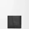 Puzzle bifold wallet in classic calfskin Black