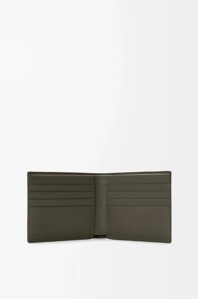 Puzzle bifold wallet in classic calfskin Dark Khaki Puzzle bifold wallet in classic calfskin Dark Khaki