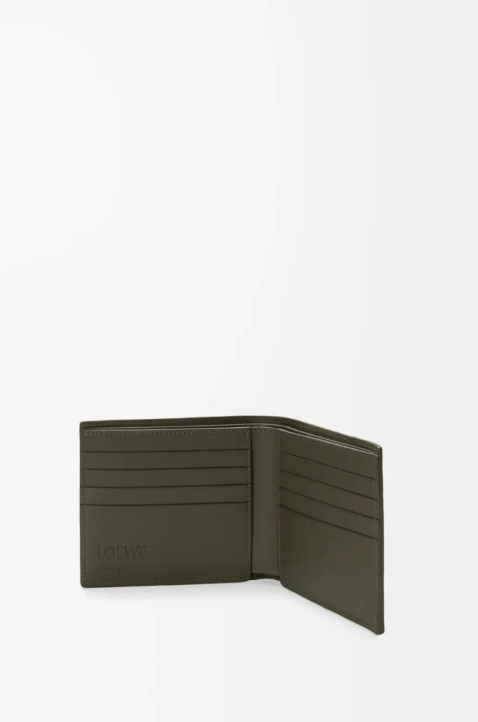 Puzzle bifold wallet in classic calfskin Dark Khaki Puzzle bifold wallet in classic calfskin Dark Khaki