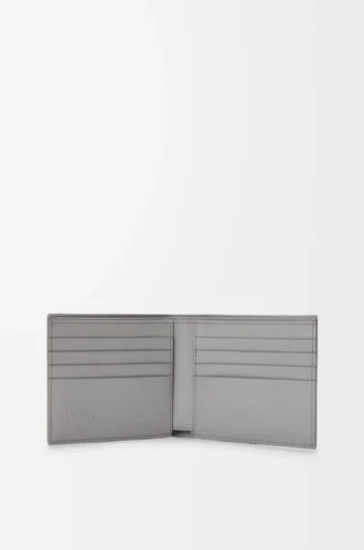 Puzzle bifold wallet in classic calfskin Winter Brown/Ash Grey