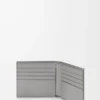 Puzzle bifold wallet in classic calfskin Winter Brown/Ash Grey