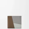 Puzzle bifold wallet in classic calfskin Winter Brown/Ash Grey