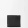 Puzzle bifold wallet in supple grained calfskin Black Puzzle bifold wallet in supple grained calfskin Black