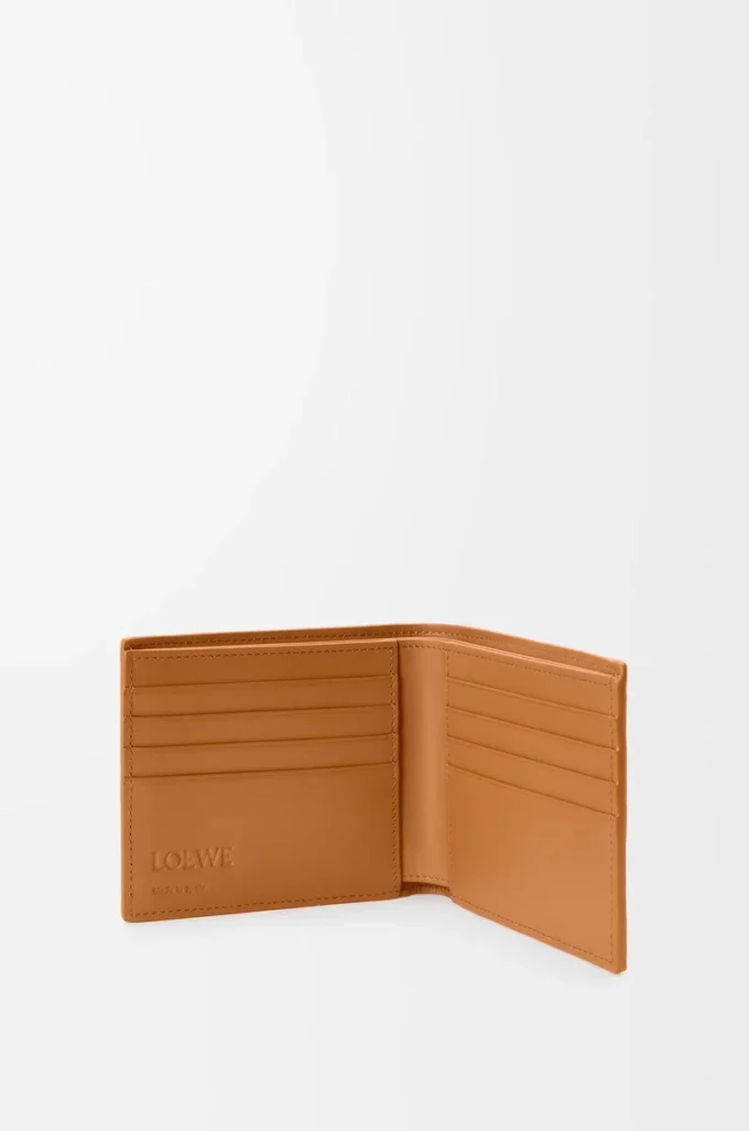 Puzzle bifold wallet in supple grained calfskin Light Canyon Brown Puzzle bifold wallet in supple grained calfskin Light Canyon Brown