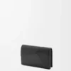 Puzzle business cardholder in classic calfskin Black