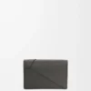 Puzzle business cardholder in classic calfskin Dark Grey