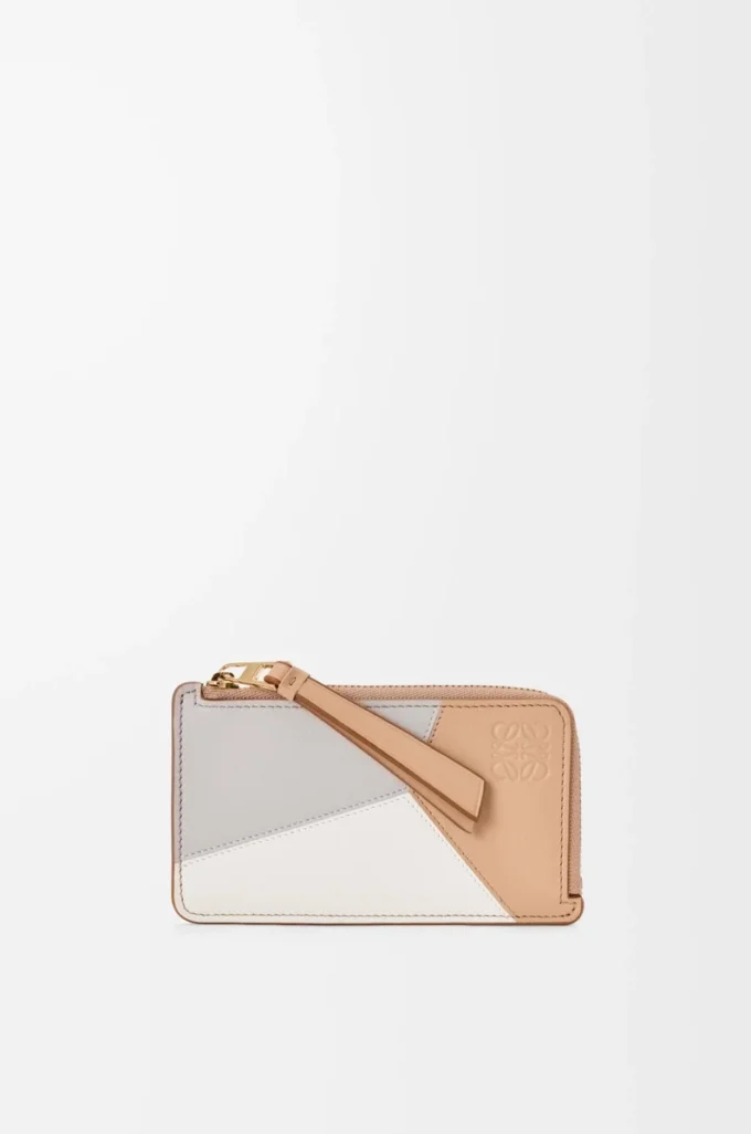 Puzzle coin cardholder in classic calfskin Ghost/Silky Beige Puzzle coin cardholder in classic calfskin Ghost/Silky Beige