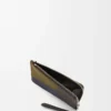 Puzzle coin cardholder in classic calfskin Olive/Dark Brown