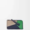 Puzzle coin cardholder in classic calfskin Sand/Tropical Green Puzzle coin cardholder in classic calfskin Sand/Tropical Green