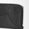 Puzzle coin cardholder in supple grained calfskin Black Puzzle coin cardholder in supple grained calfskin Black