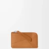 Puzzle coin cardholder in supple grained calfskin Light Canyon Brown Puzzle coin cardholder in supple grained calfskin Light Canyon Brown