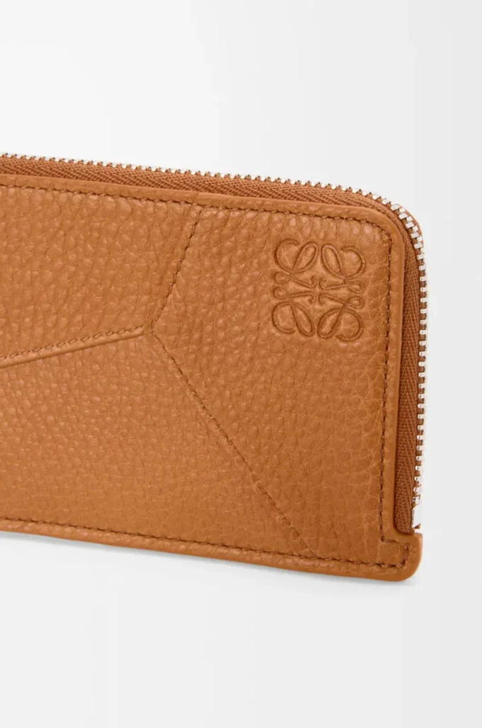 Puzzle coin cardholder in supple grained calfskin Light Canyon Brown Puzzle coin cardholder in supple grained calfskin Light Canyon Brown