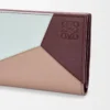 Puzzle compact wallet in classic calfskin Frozen/Dark Burgundy Puzzle compact wallet in classic calfskin Frozen/Dark Burgundy