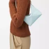 Puzzle Fold pouch in shiny nappa calfskin Blue Iceberg Puzzle Fold pouch in shiny nappa calfskin Blue Iceberg