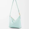 Puzzle Fold pouch in shiny nappa calfskin Blue Iceberg Puzzle Fold pouch in shiny nappa calfskin Blue Iceberg