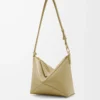 Puzzle Fold pouch in shiny nappa calfskin Clay Green Puzzle Fold pouch in shiny nappa calfskin Clay Green