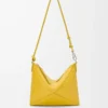 Puzzle Fold pouch in shiny nappa calfskin Dandelion Puzzle Fold pouch in shiny nappa calfskin Dandelion