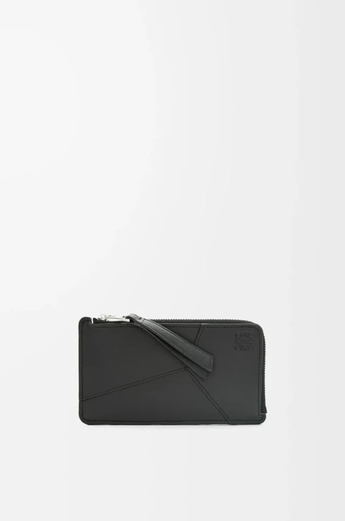 Puzzle long coin cardholder in classic calfskin Black Puzzle long coin cardholder in classic calfskin Black
