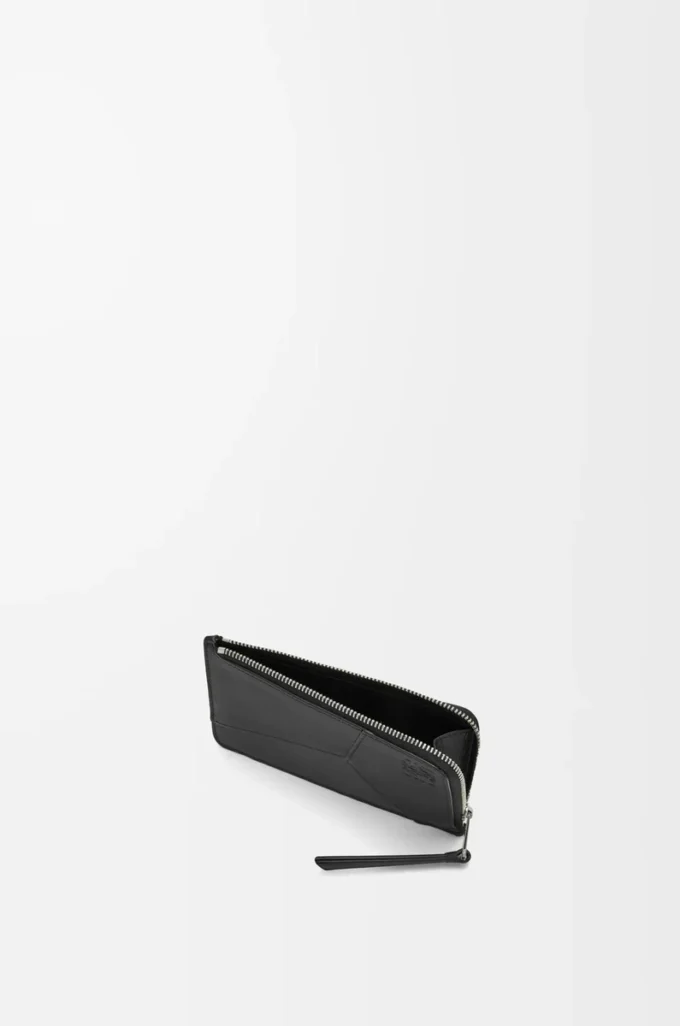 Puzzle long coin cardholder in classic calfskin Black Puzzle long coin cardholder in classic calfskin Black