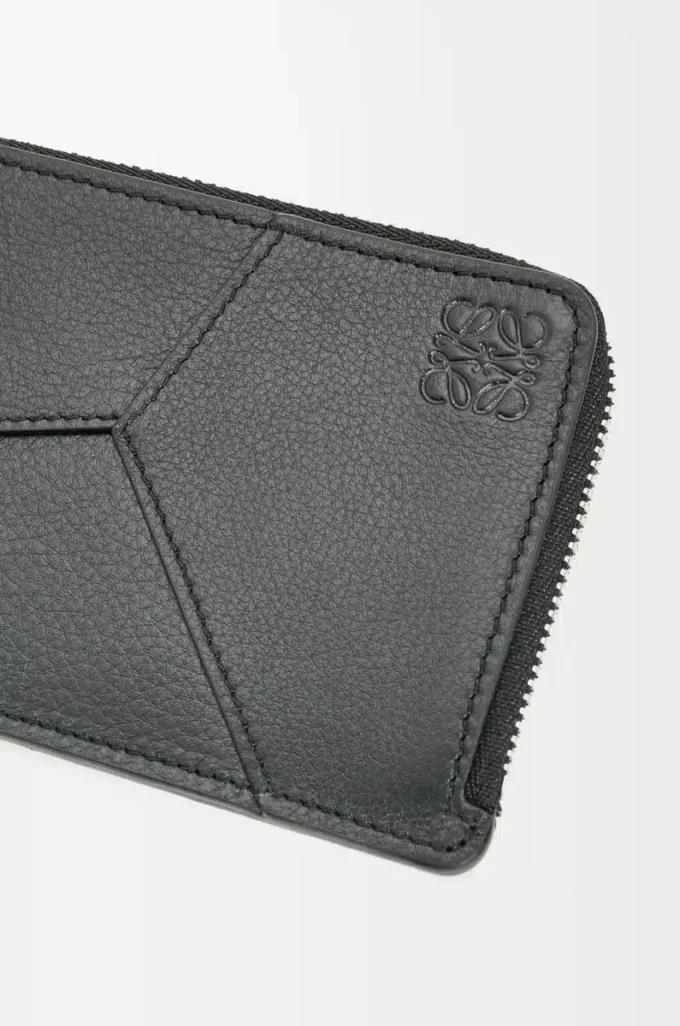 Puzzle long coin cardholder in classic calfskin Black Puzzle long coin cardholder in classic calfskin Black