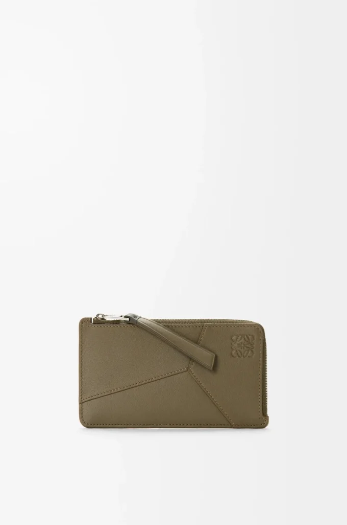 Puzzle long coin cardholder in classic calfskin Dark Khaki Puzzle long coin cardholder in classic calfskin Dark Khaki