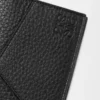 Puzzle passport cover in supple grained calfskin Black
