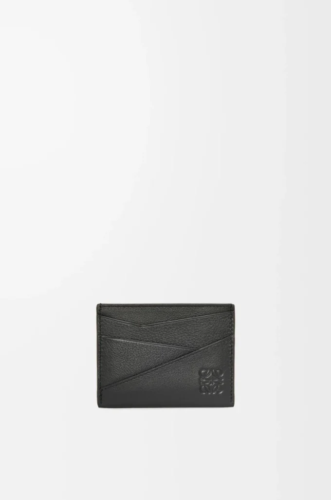 Puzzle plain cardholder in classic calfskin Black Puzzle plain cardholder in classic calfskin Black