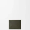 Puzzle plain cardholder in classic calfskin Dark Khaki Puzzle plain cardholder in classic calfskin Dark Khaki