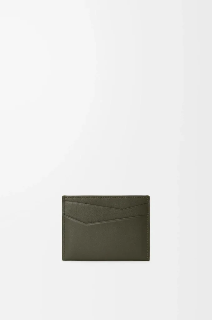 Puzzle plain cardholder in classic calfskin Dark Khaki Puzzle plain cardholder in classic calfskin Dark Khaki