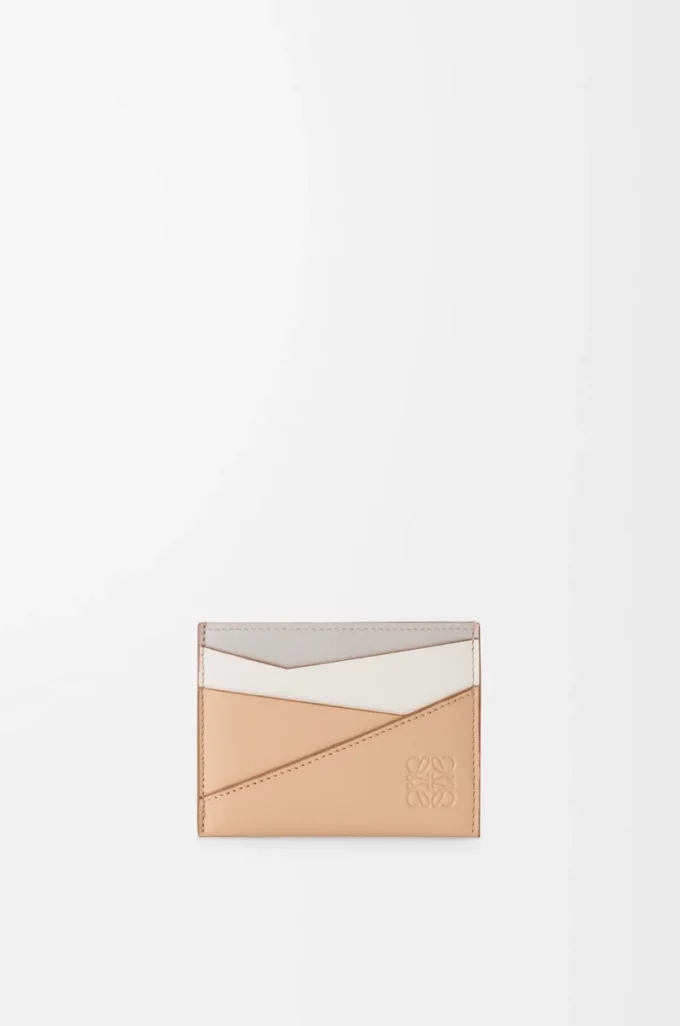 Puzzle plain cardholder in classic calfskin Ghost/Silky Beige Puzzle plain cardholder in classic calfskin Ghost/Silky Beige