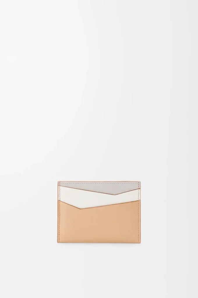 Puzzle plain cardholder in classic calfskin Ghost/Silky Beige Puzzle plain cardholder in classic calfskin Ghost/Silky Beige