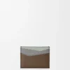 Puzzle plain cardholder in classic calfskin Winter Brown/Ash Grey Puzzle plain cardholder in classic calfskin Winter Brown/Ash Grey
