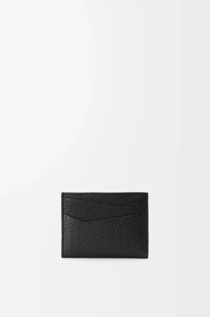 Puzzle plain cardholder in supple grained calfskin Black Puzzle plain cardholder in supple grained calfskin Black
