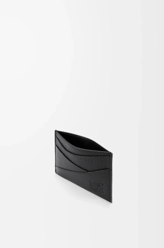 Puzzle plain cardholder in supple grained calfskin Black Puzzle plain cardholder in supple grained calfskin Black
