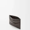 Puzzle plain cardholder in supple grained calfskin Dark Grey Puzzle plain cardholder in supple grained calfskin Dark Grey