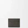 Puzzle plain cardholder in supple grained calfskin Dark Grey Puzzle plain cardholder in supple grained calfskin Dark Grey