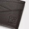 Puzzle plain cardholder in supple grained calfskin Dark Grey Puzzle plain cardholder in supple grained calfskin Dark Grey