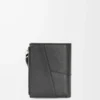 Puzzle slim compact wallet in classic calfskin Black Puzzle slim compact wallet in classic calfskin Black