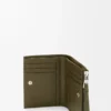 Puzzle slim compact wallet in classic calfskin Dark Khaki Puzzle slim compact wallet in classic calfskin Dark Khaki