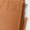Puzzle slim compact wallet in supple grained calfskin Light Canyon Brown Puzzle slim compact wallet in supple grained calfskin Light Canyon Brown