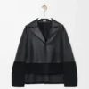 Pyjama blouse in nappa lambskin Black Pyjama blouse in nappa lambskin Black