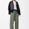 Pyjama blouse in nappa lambskin Black Pyjama blouse in nappa lambskin Black