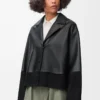 Pyjama blouse in nappa lambskin Black Pyjama blouse in nappa lambskin Black