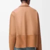 Pyjama blouse in nappa lambskin Toffee Pyjama blouse in nappa lambskin Toffee