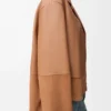 Pyjama blouse in nappa lambskin Toffee Pyjama blouse in nappa lambskin Toffee