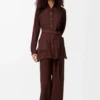 Pyjama trousers in silk Burgundy Pyjama trousers in silk Burgundy